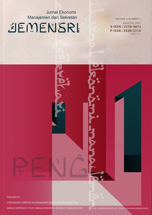 					View Vol. 10 No. 01 (2025): Vol 10 No 1 2025 Jurnal Ekonomi Manajemen dan Sekretari
				